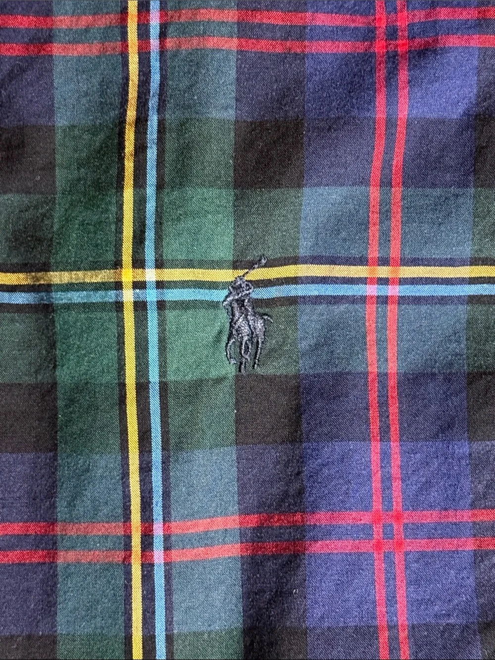 Ralph Lauren Long Sleeve Tartan Plaid Button Down Dress Shirt Boys XL 18-20